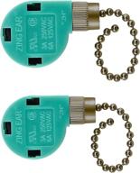 🔧 2 pack bronze ceiling fan replacement parts 268s6: 3 speed 4 wire pull chain switch for ceiling fans & wall lamps логотип