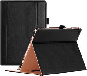 img 4 attached to 📱 ProCase iPad Air (3rd Generation) 10.5" Case 2019, Vintage Stand Folio Case Cover for Apple iPad Air (3rd Gen) 10.5" (2019) and iPad Pro 10.5 (2017), Multiple Viewing Angles, with Apple Pencil Holder - Black