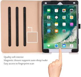 img 2 attached to 📱 ProCase iPad Air (3rd Generation) 10.5" Case 2019, Vintage Stand Folio Case Cover for Apple iPad Air (3rd Gen) 10.5" (2019) and iPad Pro 10.5 (2017), Multiple Viewing Angles, with Apple Pencil Holder - Black