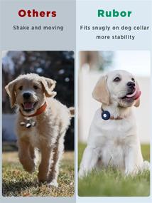 img 1 attached to Airtag Dog Collar Holder (4 Pack) - Silicone Cat Collar Case for Apple Airtag - Anti-Lost Air Tag Case Collar Holder, Ideal for Pet Collars, Loops, and Backpack Accessories