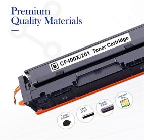 img 3 attached to Valuetoner Compatible Toner Cartridge for HP 201A 201X MFP M277dw M252dw - Black Ink Replacement