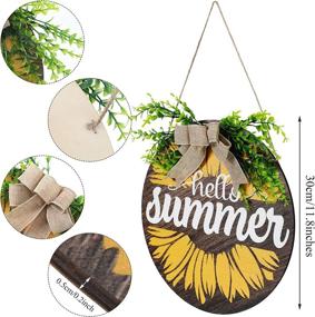 img 3 attached to Summer Sunflower Wreaths Decoration Supplies