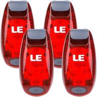 🔆 le led bike light: powerful clip-on taillight with 3 lighting modes for safe cycling - batteries included logo