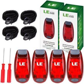 img 3 attached to 🔆 LE LED Bike Light: Powerful Clip-On Taillight with 3 Lighting Modes for Safe Cycling - Batteries Included