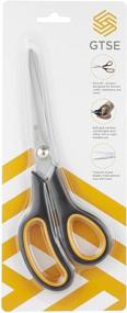 img 2 attached to 📎 Craft Adult Scissors GTSE 8", Sharp Titanium Blades, Comfort Grips Handles, Multi-purpose Scissors for Office, School