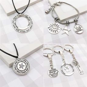 img 1 attached to 🌟 Inspiration Empowering Jewelry: Motivational Necklaces, Bracelets & Accessories