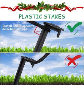 img 1 attached to 🎈 Inflatable Stakes and Tethers: Complete 8-Set Kit for Holiday Inflatable Decoration