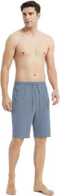 img 2 attached to 👖 Charcoal Men's Bamboo Lounge Pockets Lightweight Clothing for Sleep & Lounge