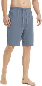 img 1 attached to 👖 Charcoal Men's Bamboo Lounge Pockets Lightweight Clothing for Sleep & Lounge