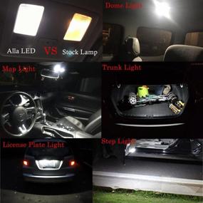 img 1 attached to 🚗 Alla Lighting 211-2 578 Светодиодная лампа Белый Фестуны Внутренние огни Крайне яркие светильники Купол Карта Багажник Вежливый свет Замена для легковых автомобилей Грузовики CAN-BUS 41 мм 212-2 569 6413, 6000K Ксенон (Набор из 4)