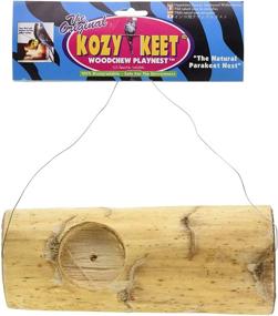 img 2 attached to Wesco Pet Keet Kozy Woodchew Playnest - Holistic Parakeet Nest