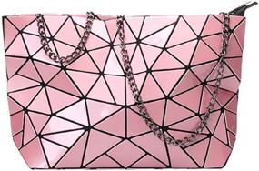 img 4 attached to 👜 Geometric Cross Body Shoulder Handbags & Wallets for Women by Sun Kea: Stylish Shoulder Bags