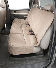 img 2 attached to Canine Covers 2Nd Row Semi-Custom Fit Seat Protector - Polycotton (Gray)