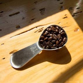 img 1 attached to ☕ Airscape Stainless Steel Coffee Scoop - Accurately Measured 2 Tablespoons Spoon, Designed for Comfort and Precise Coffee Brewing, Fits Airscape Canister