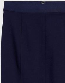 img 1 attached to Lark &amp; Ro Women's Elastic Waist Pencil Skirt with Princess Seams - Amazon Brand