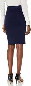 img 3 attached to Lark &amp; Ro Women's Elastic Waist Pencil Skirt with Princess Seams - Amazon Brand