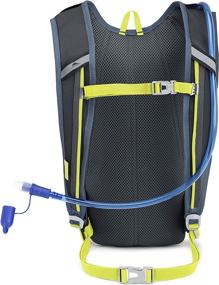 img 2 attached to 🎒 High Sierra HydraHike Hydration Backpack – Lightweight Running and Cycling Backpack for Hiking – Men, Women & Kids – Graphite Blue/Mercury/Glow – 4L