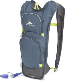 img 3 attached to 🎒 High Sierra HydraHike Hydration Backpack – Lightweight Running and Cycling Backpack for Hiking – Men, Women & Kids – Graphite Blue/Mercury/Glow – 4L