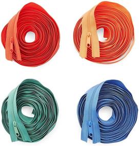 img 2 attached to 🧵 Bright Creations #3 Nylon Coil Zippers: Sewing Essentials in 4 Vibrant Colors (5 Yards, 120 Pieces)