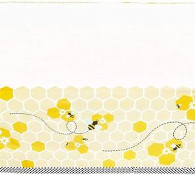 img 3 attached to Покрывало для стола "Праздник Шмелиной пчелы" (54 x 108 дюйма, 3 штуки): Яркое украшение для празднования с шумом!