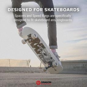 img 1 attached to 🔥 Optimized Skateboard and Longboard Precision Aluminum Spacers and Washers Set: Fireball Dragon