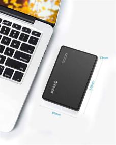 img 2 attached to 💻 ORICO USB 2.5 SATA External Drive Enclosure - Portable HDD/SSD Case Adapter | Tool-Free, Max 4TB, UASP, PS4/Xbox Compatible | Samsung, WD, Seagate -2588 Black