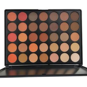 img 4 attached to 👁️ Everfavor 35 Colors Pro Eyeshadow Palette: Pigmented Matte Shimmer Palette for Stunning Nude Eye Makeup
