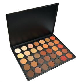img 3 attached to 👁️ Everfavor 35 Colors Pro Eyeshadow Palette: Pigmented Matte Shimmer Palette for Stunning Nude Eye Makeup