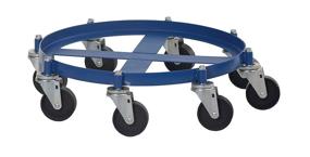 img 2 attached to 🛢️ Vestil OCTO-55-CI Drum Dolly with Heavy-Duty Cast Iron Casters, 2000 lbs Weight Capacity