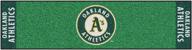 fanmats oakland athletics nylon putting logo