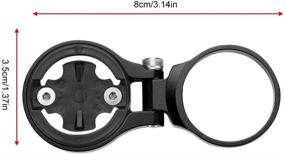 img 1 attached to 🚴 Dilwe Bike Computer Mount: Premium Aluminium Alloy Odometer Extension Handlebar Stem for Enhanced Bike Accessory