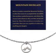 believe london mountain necklace friendship logo
