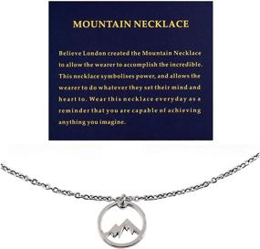 img 3 attached to Believe London Mountain Necklace Friendship