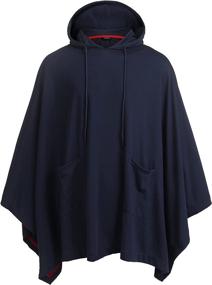 img 2 attached to Coofandy Unisex Casual Hooded Poncho Outdoor Recreation