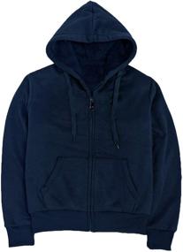 img 3 attached to Sherpa Lined Fleece Zip Up Sweatshirts Sweatshirt Boys' Clothing for Fashion Hoodies & Sweatshirts