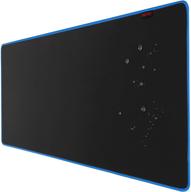 🖱️ коврик для мыши psitek xxl large gaming - синий, расширенный плоский коврик под клавиатуру и мышь | специальная поверхность с оптимальной точностью, водонепроницаемая ткань, прочные проклеенные края против расслоения | 36x16 дюймов. логотип
