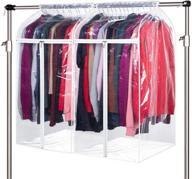 👗 zilink clear 40 inch garment bags for storage (2 pack) hanging garment rack cover | organizer suit bags for hanging clothes | cover for suits, coats, jackets, dresses | convenient dress storage solution logo