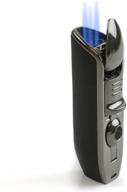 🔥 scorch torch triple jet flame butane cigarette torch lighter with cigar punch attachment: powerful and convenient fire source for smoking enthusiasts logo