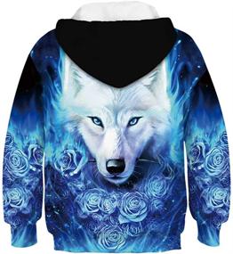 img 2 attached to 🦁 ENLACHIC Animal Hoodie Sweatshirt for Boys' Clothing