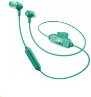 immerse yourself with jbl e25bt bluetooth in-ear headphones teal logo