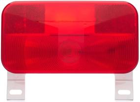 img 3 attached to Enhance Visibility and Safety with Lumitronics Red Surface Mount Light - License Bracket and License Light for RV, Trailer, Camper, 5th Wheel, Motorhome (White) - Stop/Turn/Tail