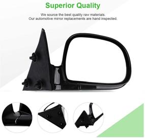 img 3 attached to 🔍 SCITOO Manual Foldable Side View Mirrors for Chevy Blazer S10, GMC Jimmy S-15 Sonoma, Isuzu Hombre, Olds Bravada (Pair)