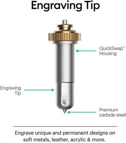 img 1 attached to 🖋️ Cricut 2006978 Engraving Tip with Housing, Silver: Create Stunning Metal Designs and Personalized Crafts