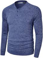 moisture wicking henley shirts lightweight logo