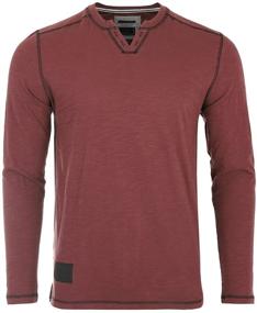 img 4 attached to ZIMEGO Men's Notch Casual Sleeve T-Shirt Clothing and Shirts