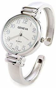 img 3 attached to ⌚ Элегантные серебряные часы SL Geneva с узким металлическим браслетом - идеальны для женщин