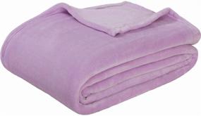 img 2 attached to 🏕️ SEDONA HOUSE Flannel Fleece Blanket: Lightweight Super Soft Cozy Luxury for Sofa Couch Bed Camping Travel - Purple, Throw Size 50 x 60 Inches