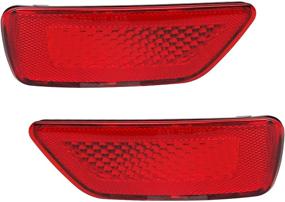 img 4 attached to 🚗 HERCOO Rear Bumper Reflector Light Lamp Set for Jeep Grand Cherokee 2012-2018, Patriot 2013-2017, Dodge Journey 2012-2020 (Pack of 2)