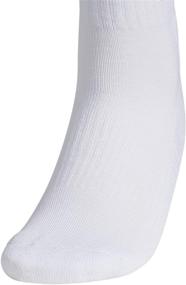 img 1 attached to 🧦 adidas Women's Quarter Socks with Arch Compression - Athletic Cushioning (Pack of 6)