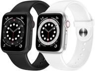 ouheng совместимый силиконовый сменный ремешок iwatch логотип